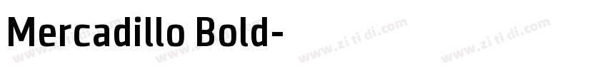 Mercadillo Bold字体转换